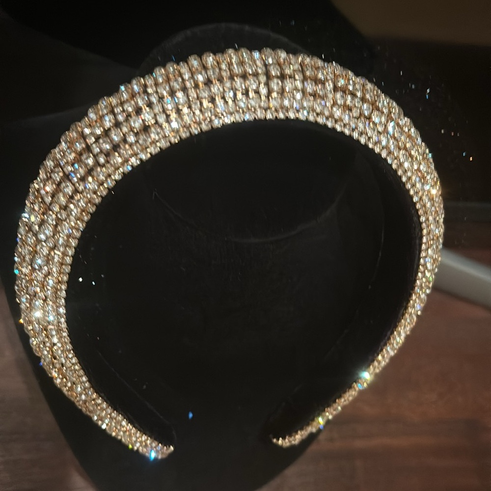 Crystal headband.